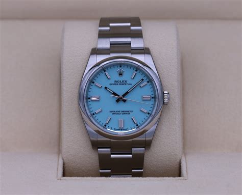 rolex 36mm tiffany dial|rolex tiffany blue 36mm price.